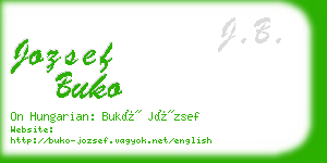 jozsef buko business card