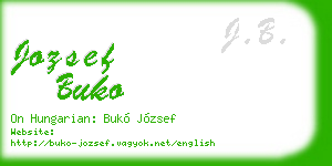jozsef buko business card